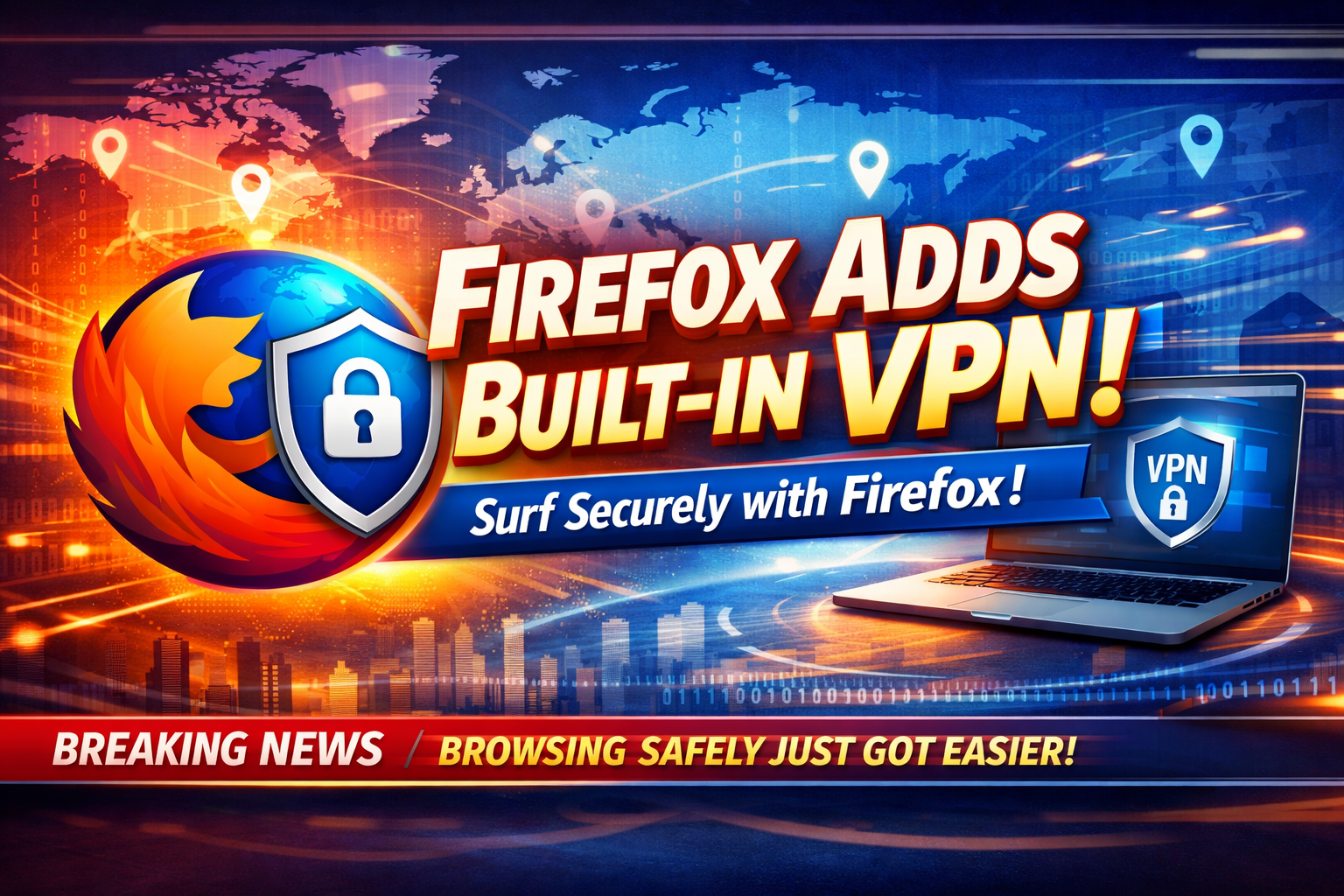 Firefox Gets a Built-In VPN… And Honestly, It Just Makes Sense