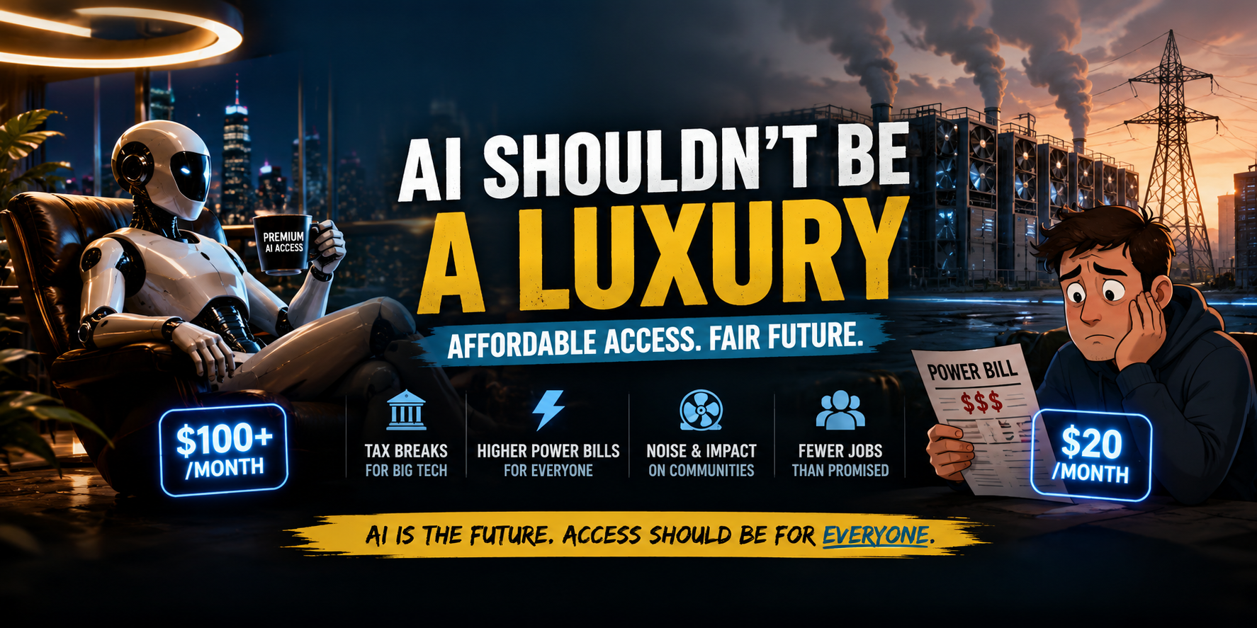 AI for the Rich, Higher Bills for Everyone Else?