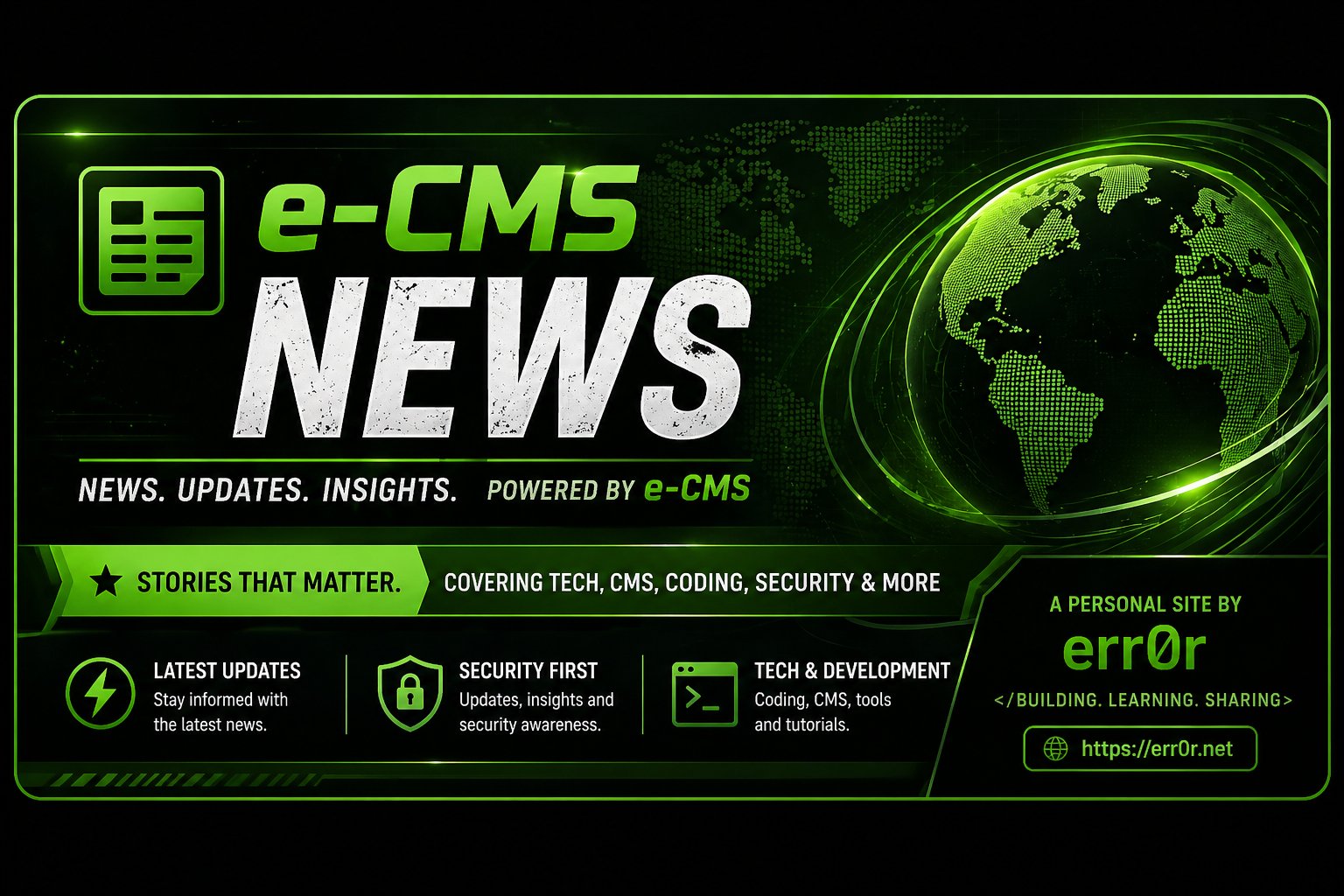 e-CMS Just Got a Glow-Up and the Forum Finally Escaped 2007